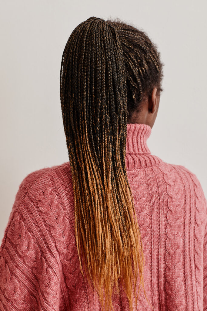 African American Woman with Braided Hair